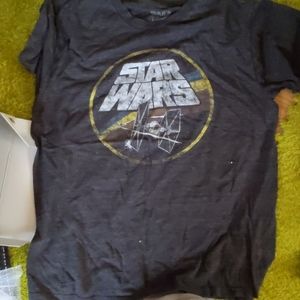 Dark Gray Distressed Star Wars Tee